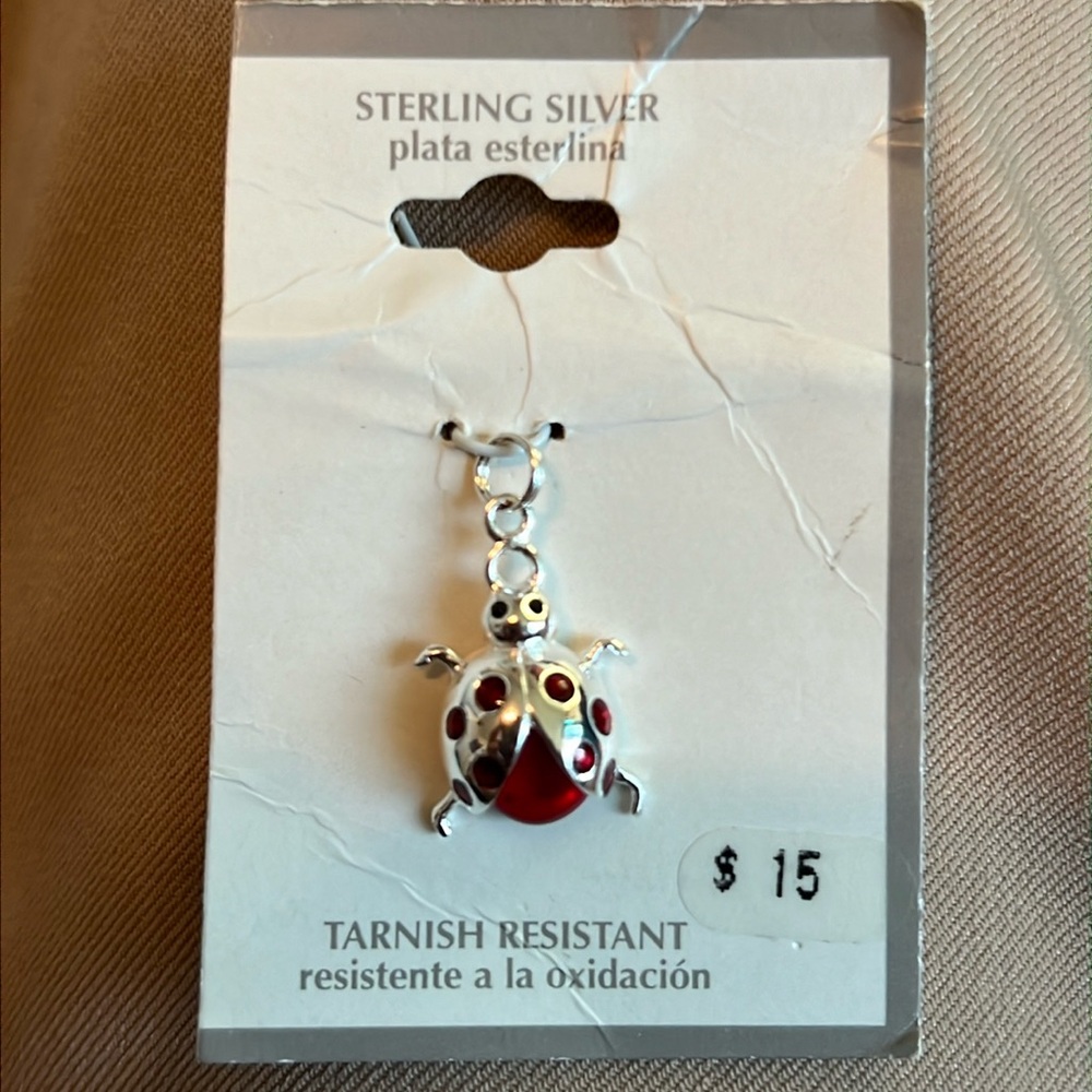 Sterling Silver Ladybug Charm🐞